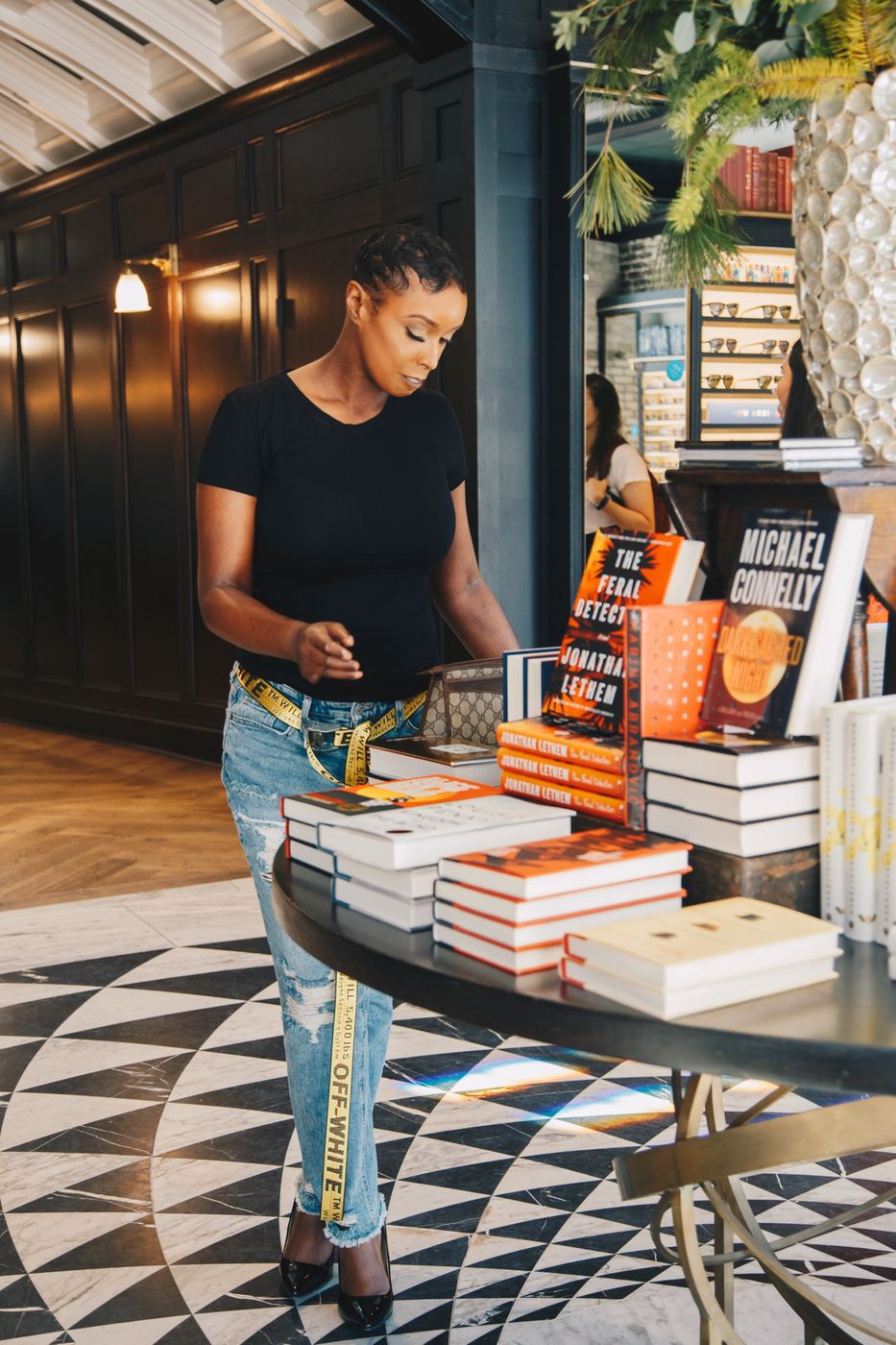 Personal branding session in a bookstore