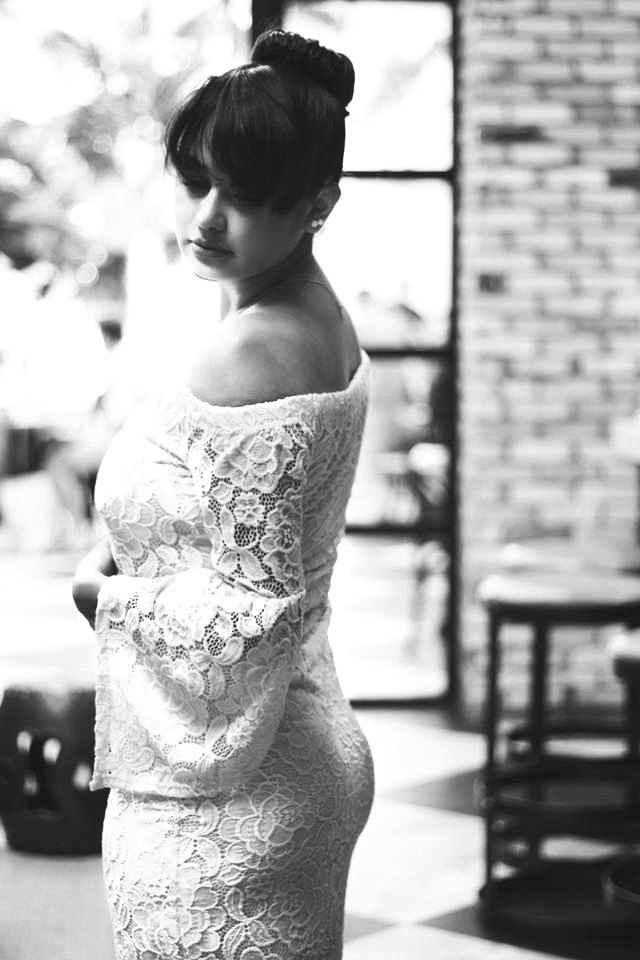Portrait in pink lace